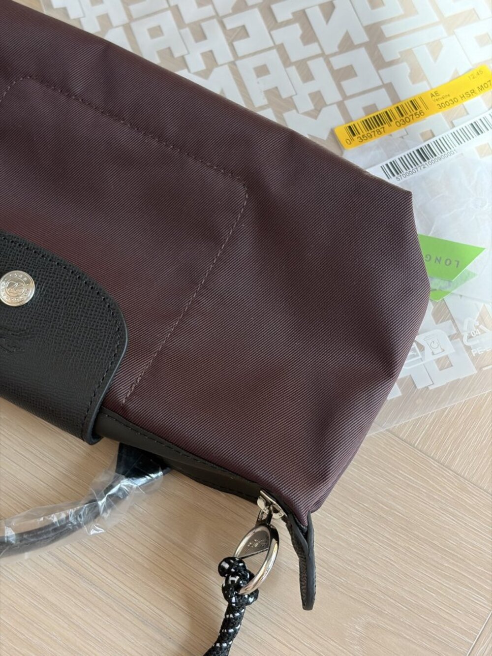 Longchamp Le Pliage Energy Brown Mini Cosmetic Bag Top Handle - Picture 5 of 9